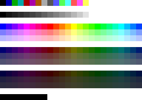 256 color palette 256 color palette